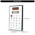 thumbnail image 5 of Necvior Mini Solar Calculator with 8 Digit Display for Students, Teachers, and Budgeting Needs Easy Portability, 5 of 9