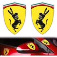 thumbnail image 1 of Autocollant de voiture oso de fresa 10x7,2 cm Rflchissant Compatible para Ferrari, 1 of 5