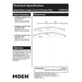 thumbnail image 2 of Moen CSR2168CH Triva Adjustable 54 to 60-Inch Curved Shower Curtain Rod, Chrome, 2 of 2