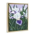 thumbnail image 2 of Stupell Industries Modern Purple & White Irises Gold Floating Frame Canvas Art, 17 x 21, by Sarah Waldron Kimball, 2 of 8