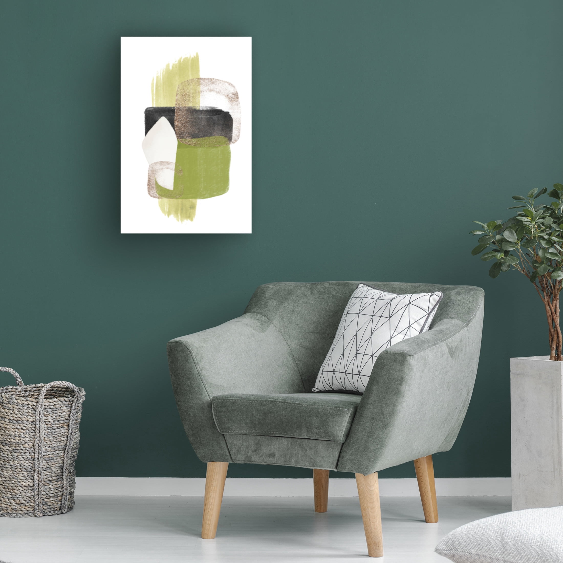 Trademark Fine Art Sally Ann Moss Green Dream 2 Canvas Wall Art