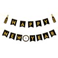 thumbnail image 2 of paper banner Amosfun Happy New Year Banner Paper Party Pennant with String Hanging Paper Letter Decoration, 2 of 8