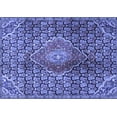 thumbnail image 1 of Ahgly Company Machine Washable Indoor Rectangle Persian Blue Traditional Area Rugs, 2' x 5', 1 of 4