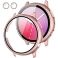 thumbnail image 1 of GFDYREE [2Pack] Compatible with Samsung Galaxy Watch Active 2 Screen Protector Case 40mm, Bumper Full Around Cover for Samsung Galaxy Watch Active2 40 (Pink, 40mm), 1 of 7