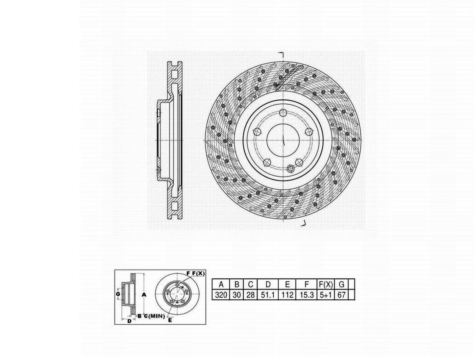UltraHC Coated High Carbon Brake Rotor, Front UR004003
