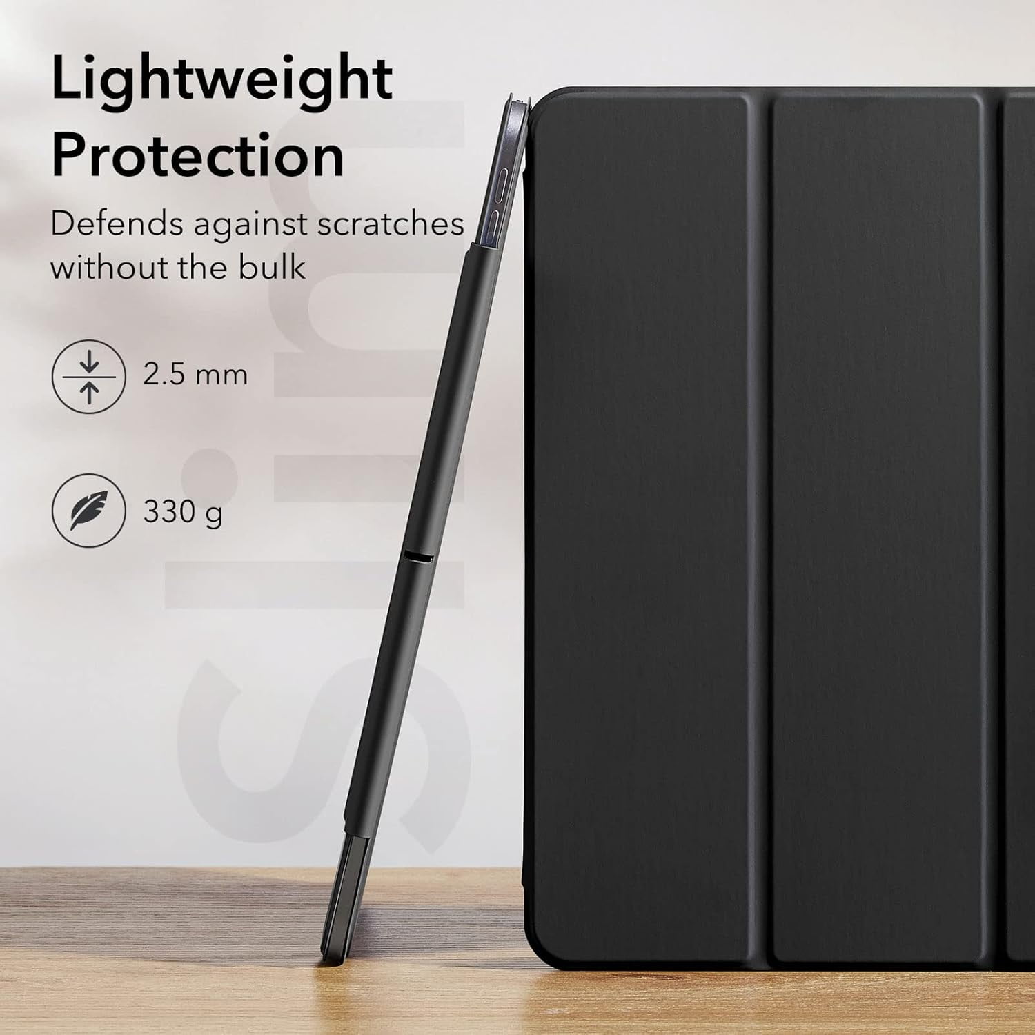 ESR Powerful Magnetic Case Compatible with iPad Pro 12.9 6th/5th/4th Gen, iPad Air 13 Inch Case M3/M2 (2025/2024), Trifold Stand with Auto Wake/Sleep, Supports Pencil Pro & USB-C, Black