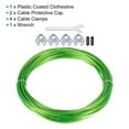 thumbnail image 3 of Uxcell PE Coated Steel Cable, 5/32"x49ft Plastic Clothesline Steel Core Metal Cable, 3 of 6