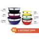 thumbnail image 2 of Tazones de Mezcla Maxi-Matic Elite Gourmet Acero Inoxidable Coloridos con Tapas 12 Piezas, 2 of 8