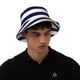 thumbnail image 4 of Balery Navy Blue And White Stripes Sombreros para el sol para hombre y mujer, sombrero de pescador con UPF 50+, 4 of 6