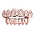 thumbnail image 2 of Mouth Caps Parrillas De Personalizadas - Glossy Twill 6 Tapas De Superiores / Inferiores Para Mujeres Hombres Decoració Salvador Parrillas chapadas en oro de 18 quilates, 2 of 6