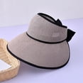 thumbnail image 5 of SUYIDA Korean Style Women's Sun Hat Wide Brim UPF Travel Beach Sunshade Visor for Outdoor Activities, 5 of 5