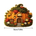 thumbnail image 4 of Linnome Whimsical Village Fabric Poke Art Kit Cottage No-Sew - Punch Needle Craft Set with 6 Styles & Guide - Relaxing Handmade Home Decor Craft Activity for Adults Beginners, 4 of 8