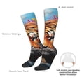 thumbnail image 6 of Fotbe Colorful Plant Tiger print Women's Men's Novelty Crew Socks Cotton Socks Knee High Socks for Walking,Running,Nurses,Pregnancy, 6 of 8