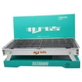 thumbnail image 1 of Disposable Charcoal Grill – Portable Folding Barbecue Stove | Outdoor Compact Cooking Rack, Quick Setup, Easy Clean | Lightweight Design | Includes 24 Charcoal Blocks, 1 of 2