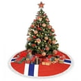 thumbnail image 6 of Norwegian Flag Christmas Tree Skirt Tassel Lace for Xmas Ornaments Decoration 36", 6 of 6