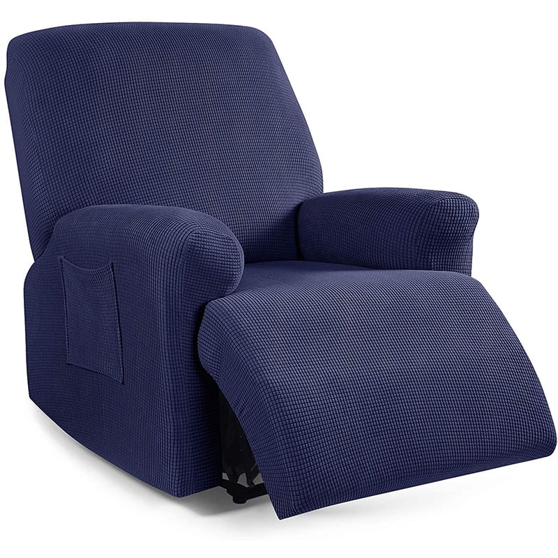 STRETCHES FOR TIGHT FIT LOVESEAT,CHAIR COBALT COVERS FOR RECLINER SOFA COUCH 