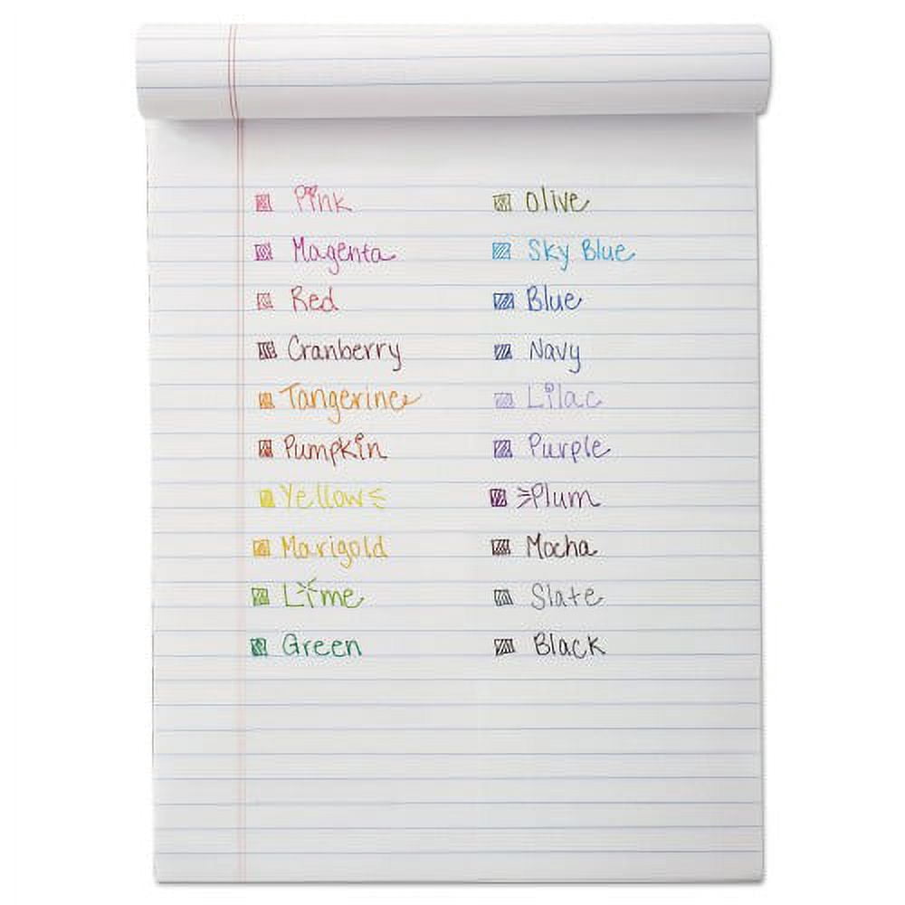 Paper Mate Point Guard Flair Felt Tip Porous Point Pen, Stick, Medium 0.7 mm, Blue Ink, Blue Barrel, Dozen