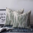 thumbnail image 2 of 24x24 Pillow Covers Set of 2, Sage Green Vintage Throw Pillow Covers Decorative Couch Cushion Case, Stripes Painting Retro Abstract Art Microfiber Square Pillowcases for Bedroom Car Living Room, 2 of 7