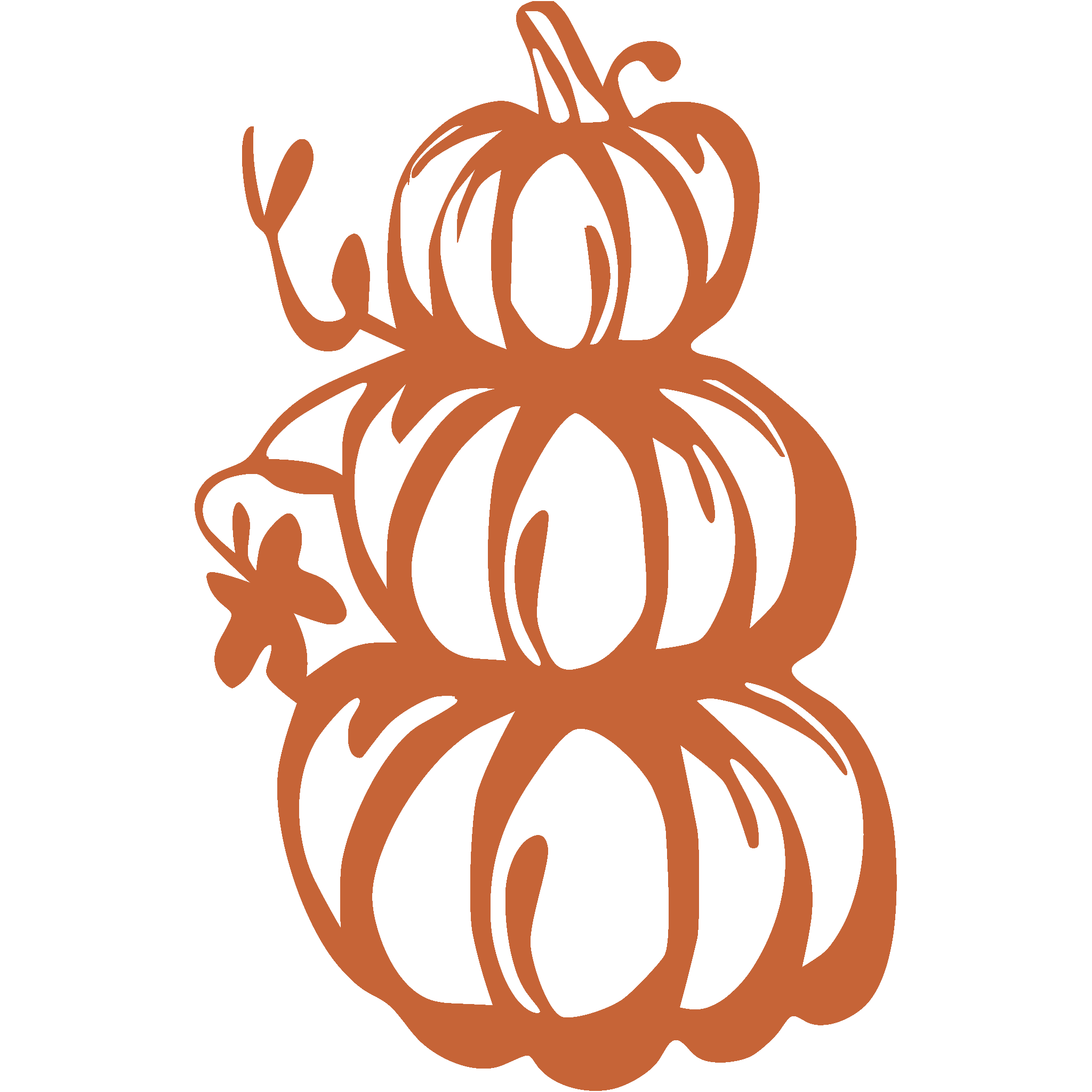 Pumpkin Stack - Metal Wall Art - Walmart.com - Walmart.com