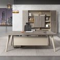 thumbnail image 4 of Wooden Meeting Office Desk Lap Storage Luxury Modern Work Conference Table Office Desk Mainstays Meuble Bureau Luxury Furniture My Lux Decor Round, 4 of 11