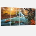 thumbnail image 2 of Tableau moderne imprimée sur toile Design Art Rivière en foret, 2 of 3