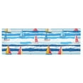thumbnail image 6 of Yayeee Kitchen Valance Rod Pocket 54" x 18" Living Room Window Curtain, Yellow Sailboats, 6 of 6