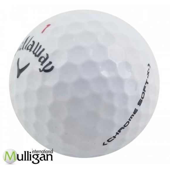 Mulligan - 36 balles de golf récupérées Callaway Chrome Soft x 5A, Blanc
