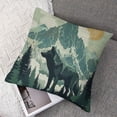 thumbnail image 7 of Ullo0ord Jungle Wolf Throw Pillow Covers Cushion Covers for Kids Teens Adults Pine Trees Decor Pillow Cases for Living Room Sofa, 7 of 7