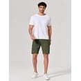 thumbnail image 3 of COOFANDY Mens Hybrid Casual Golf Shorts 9" Stretch Lightweight Quick Dry Summer Hiking Travel Shorts with Zipper Pockets, 3 of 6