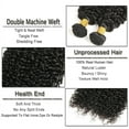 thumbnail image 3 of Brazilian Virgin 100% Human Hair Jerry Curl Ustar Brand 10"-30"inch Natural BLACK 28", 3 of 5
