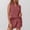 Brick Red, variant on MAIHAN Women Summer Outfits Women Clothing Shirt and Shorts Set Shorts Set 2 Piece Outfit for Casual and Summer Wear