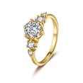 thumbnail image 6 of Sparkling 1ct D Color VVS1 Moissanite Engagement Gold Plated Rings for Women-925 Sterling Silver Wedding Band Jewelry Gift, 6 of 7