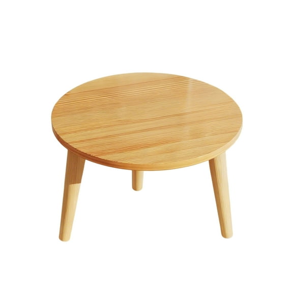 Puntoco 1PCS Small Round Coffee Table Side Table Bedside Table Simple Modern Tea Table for Balcony Living Room Bedroom and Home -11.81x11.81x11.81in