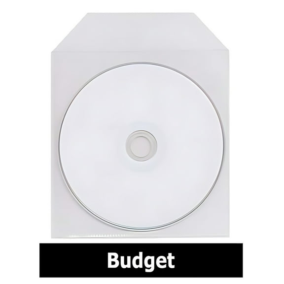 CheckOutStore 100 CPP Clear Plastic Sleeve with Flap Budget