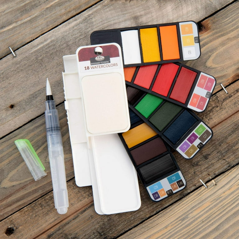 Royal & Langnickel Essentials 19pc Watercolor Flip Kit, Travel