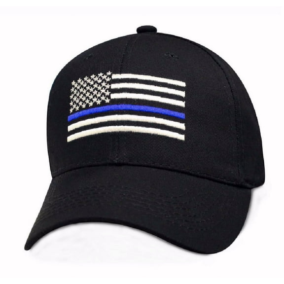 Police Thin Blue Line U.S. Flag Cap Hat