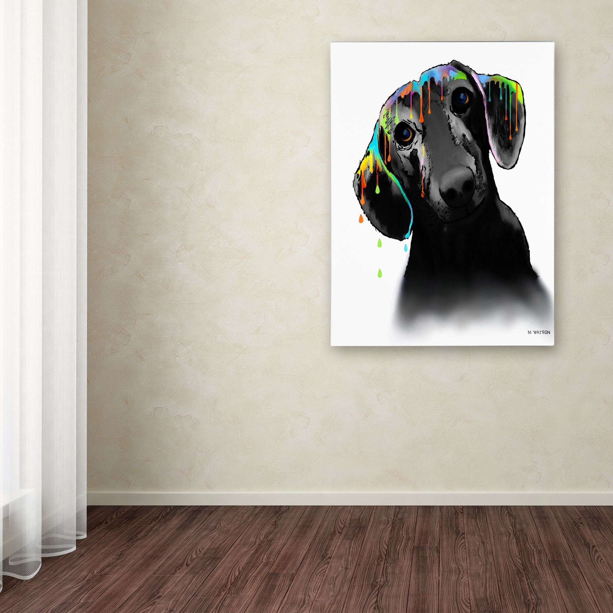 Marlene Watson "Dachshund" Canvas Art