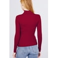 thumbnail image 2 of Turtle Neck Viscose Rib Sweater, 2 of 14