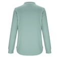 thumbnail image 6 of RongHuan Women's Crew Neck Tshirt Long Sleeve Henley Shirt Loose Fit Casual Tops Button Up Pullover Tees, 6 of 7