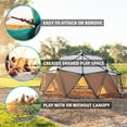 thumbnail image 2 of Lifetime Kid's Outdoor 5 ft. H x 10 ft. W Dome Climber w/Canopy, Green and Brown (90612), 2 of 13