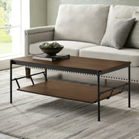 Manor Park Modern Coffee Table with Removable Hanging Lower Shelf