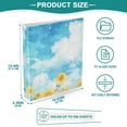 thumbnail image 5 of Sunflowers Sky 3 Ring Binders 1.5 inch Hardcover File Folders with Interior Pockets A4 Size Organizer for School Office Hospital, 5 of 8
