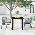 thumbnail image 1 of vidaXL 3 Piece Garden Dining Set Grey, 1 of 4