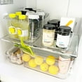 thumbnail image 4 of 4Pcs Clear Plastic Storage Bins with Handle Heavy-duty Stackable Space-saving Storage Boxes Kitchen Home Supplies Sets One Size, 4 of 13