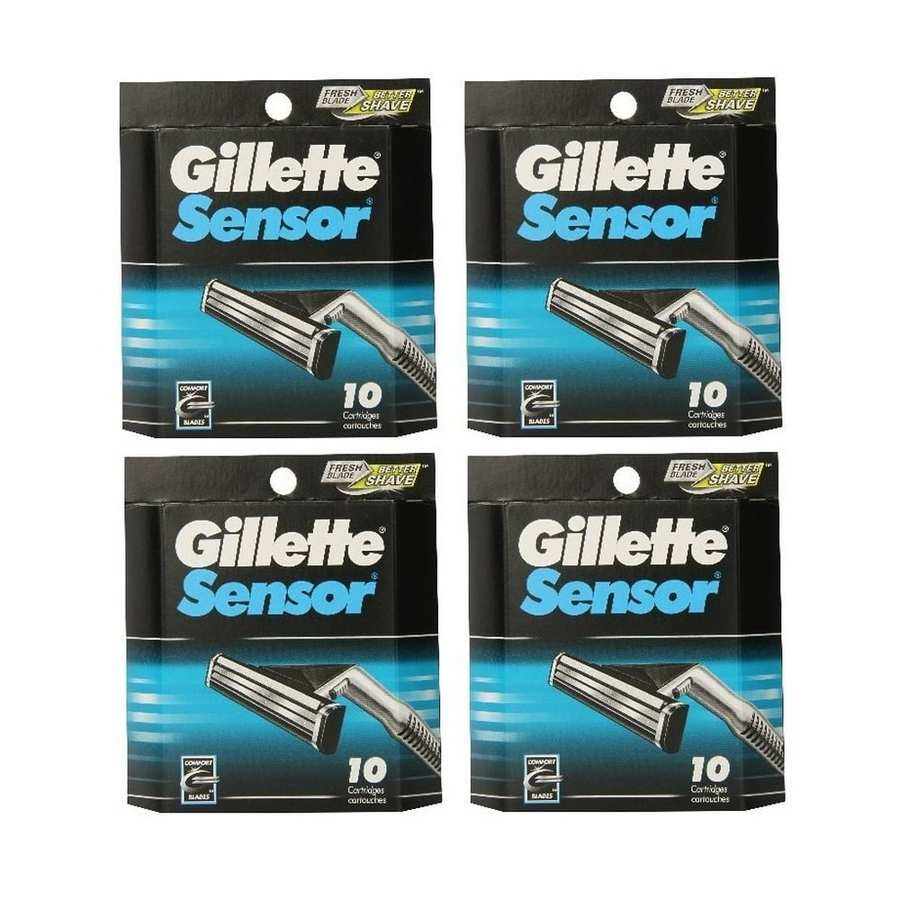 Gillette Sensor Refill Blade Cartridges, 10 Ct. (Pack of 4) Walmart