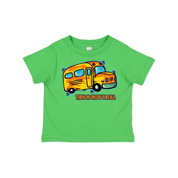 Inktastic How I Roll School Bus Boys or Girls Toddler T-Shirt