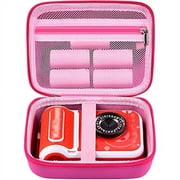 Kids Instant Camera Case Compatible with VTech/ KidiZoom PrintCam & Thermal Rolls Print Camera Refill Paper, Creator Cam Accessories Travel Storage- Bag Only (Pink)