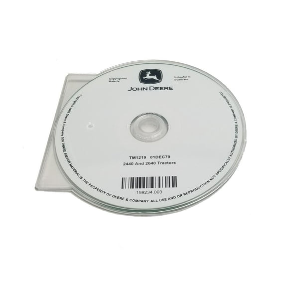 John Deere 2440/2640 Tractors Technical CD Manual - TM1219CD