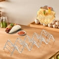 thumbnail image 5 of ​​Stainless Steel Taco Stand Holder Commercial-Grade Serving Rack Wavy Tray For Nachos Burritos Countertop Display​​, 5 of 6