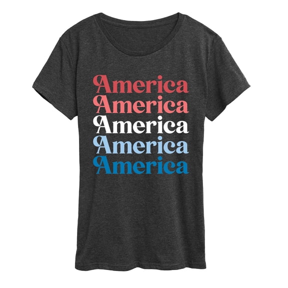 Instant Message - America Repeated - Women's Short Sleeve Graphic T-Shirt